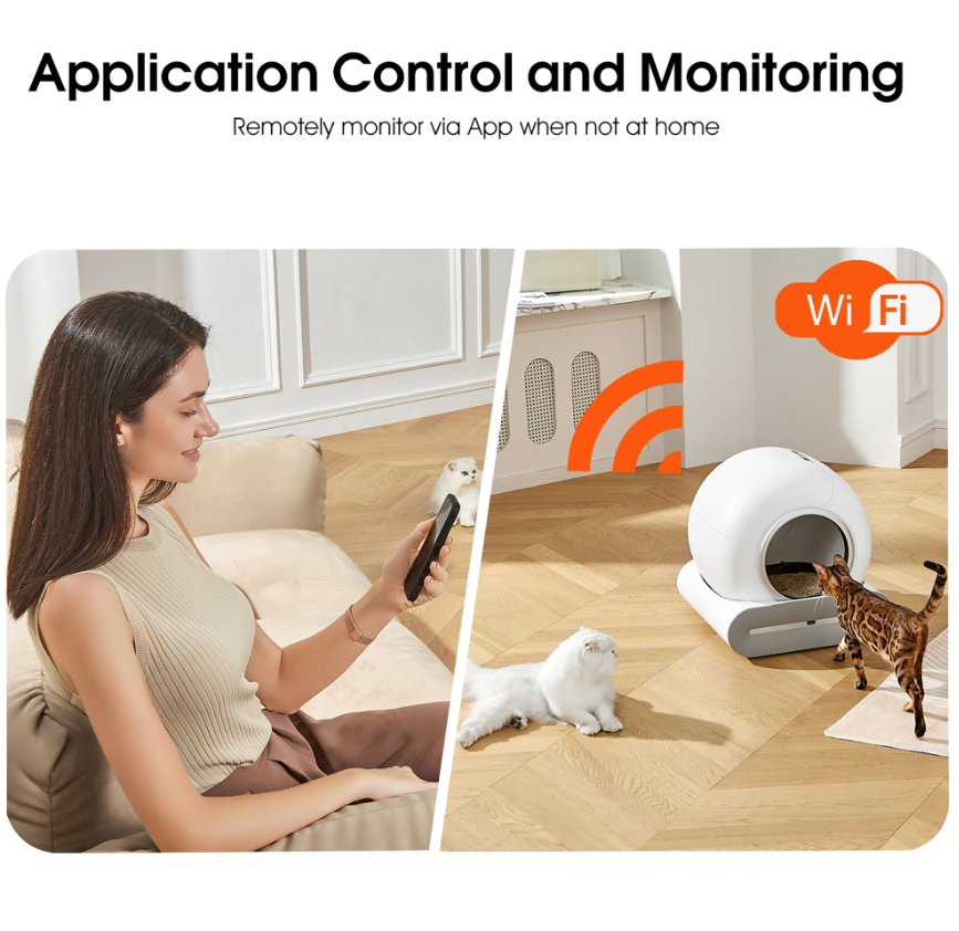 Smart Self-Cleaning Cat Litter Box