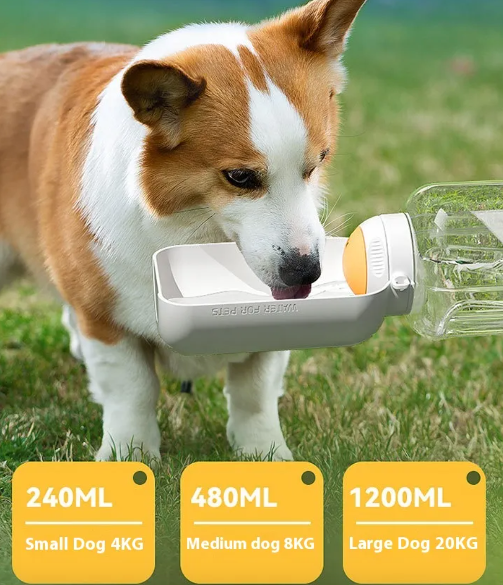 2-in-1 Portable Pet Water and Food Bottle