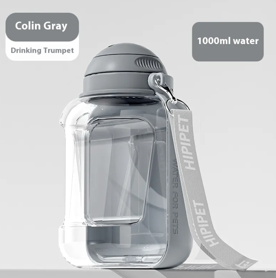 2-in-1 Portable Pet Water and Food Bottle